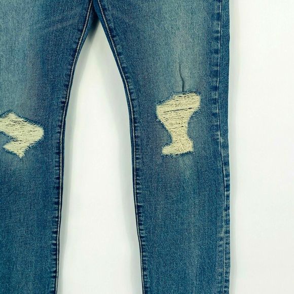 Levi's 502 Taper Distressed Jeans 31x32  NEW Justin Timberlake Fresh‎ Leaves - Picture 6 of 11